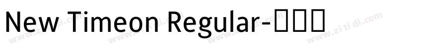 New Timeon Regular字体转换